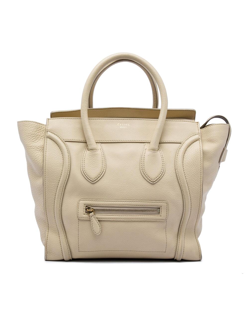 Celine Luggage Bag Grainy Leather Mini #297784C10B
